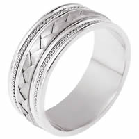 Item # 110051PP - Platinum hand made Wedding Ring