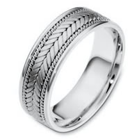 Item # 110071PP - Platinum Hand Made Wedding Ring