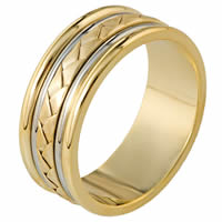 Item # 110111E - 18 kt Hand Made Wedding Band
