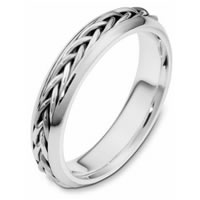 Item # 110191PP - Platinum Wedding Band Hand Made