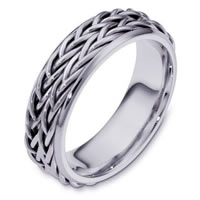 Item # 110201PP - Platinum hand made Wedding Band