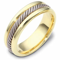 Item # 110321E - Gold Comfort Fit Handmade Wedding Band