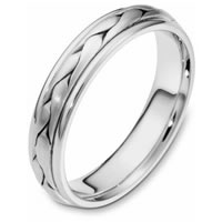 Item # 110661WE - 18 kt Hand Made Wedding Band