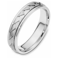 Item # 110771PP - Platinum Hand Made Wedding Band