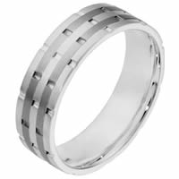 Item # 111141TG - Titanium and Gold Wedding Band.