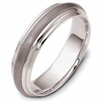 Item # 111291TE - Titanium-Gold Comfort Fit, 5.5mm Wide Wedding Band
