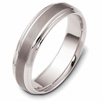 Item # 112721TG - Titanium- 14kt Gold Comfort Fit, 6.0mm Wide Wedding Band