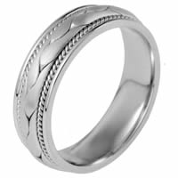 Item # 115321PP - Platinum Hand Made Wedding Band