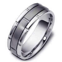 Item # 115991TG - Titanium-Gold, Comfort Fit, Wedding Band