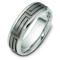 Item # 116471TG - Titanium and 14 K Gold Band.