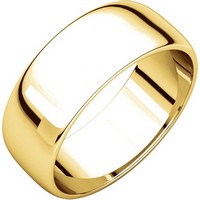 Item # 116831 - 14K Gold 7mm Wide Wedding Rings