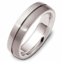 Item # 117111TG - Titanium-14 K Gold, Comfort Fit Wedding Band