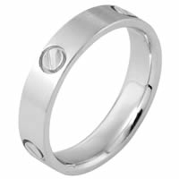 Item # 117181WE - 18kt White Gold Wedding Ring