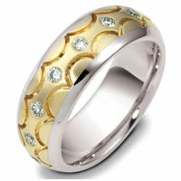 Item # 122161E - 18K Diamond Wedding Band