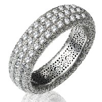Item # 1374601W - Diamond Eternity Ring Pave Set 14K Gold
