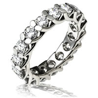 Item # 13842WE - 18K white Gold Diamond Eternity Ring