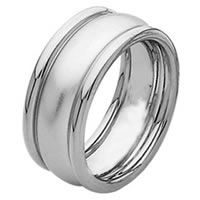 Item # 211301W - 14 Kt White Gold Wedding Band