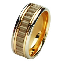 Item # 211431 - 14 Kt Two-Tone Wedding Band