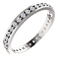 Item # 212141WE - Diamond Anniversary Band 18K White Gold