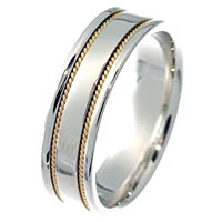Item # 213506PE - Wedding Band Handcrafted 18KT Gold Passion