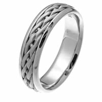 Item # 219291PP - Platinum Hand Crafted Wedding Ring
