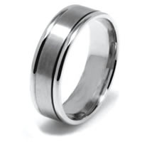 Item # 22701PP - Platinum 950 Hand Crafted Comfort Fit Wedding Band