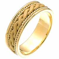 Item # 230661 - 14 Kt Gold Braided Wedding Band