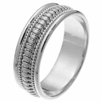 Item # 257261PP - Waves, Hand Crafted Wedding Ring