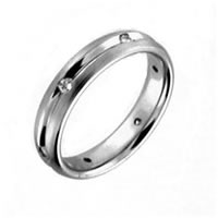 Item # 300105PP - Platinum, Diamond Wedding Band