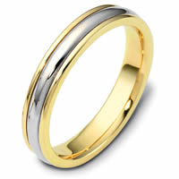 Item # 46799E - 18K Two-Tone Classic Wedding Ring