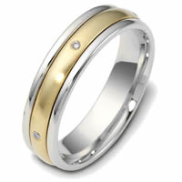 Item # 47655E - 18K Diamond Spinning Wedding Band