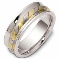 Item # 47902E - Two-Tone Contemporary Wedding Ring