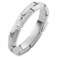 Item # 48173WE - White Gold Contemporary Wedding Ring