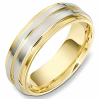 Item # 49001 - Two-Tone Contemporary Wedding Ring