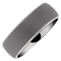 Item # 6502TI - Titanium, 7.5mm Wide Wedding Band