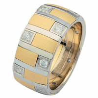 Item # 68718010D - 14 K Two-Tone Diamond Ring