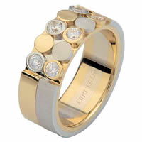 Item # 6872410D - 14 K Two-Tone Diamond Ring