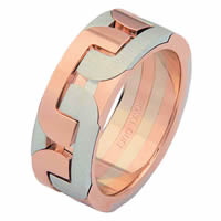 Item # 687550202RE - Rose & White Gold Wedding Ring