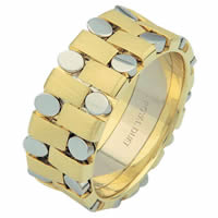 Item # 6875910E - 18 Kt Two-Tone Wedding Ring