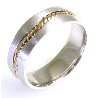Item # A122261 - 14 kt Handcrafted Wedding Ring