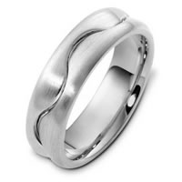 Item # A122621WE - 18K White Gold Wedding Band