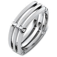Item # A123571W - 14K White Gold Wedding Band.