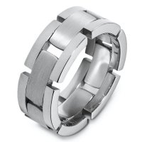 Item # A124941W - 14 K White Gold Wedding Band.