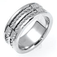 Item # A125921W - 14K White Gold Wedding Band.