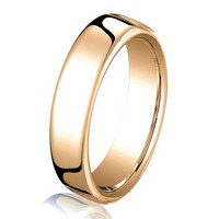 Item # B25813RE - 18Kt Rose Gold 3.5mm Comfort Fit Wedding Band