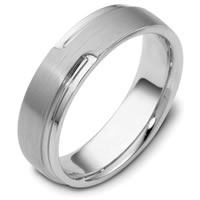 Item # C120521WE - 18 Kt White Gold Wedding Band