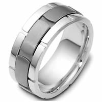 Item # C122041TG - Titanium and 14 K White Gold Ring