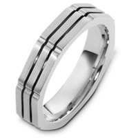 Item # C122951WE - 18K White Gold Wedding Band.
