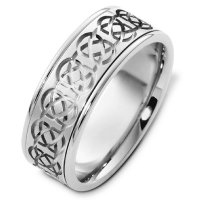 Item # C125231AG - Sterling Silver Celtic Wedding Band