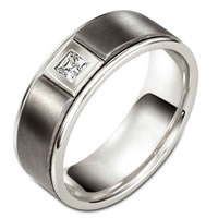 Item # C127521TE - Titanium Diamond Wedding Band